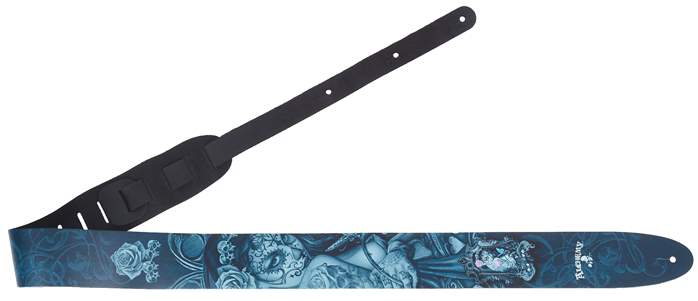 Perri's Leathers 11029 ALCHEMY Guitar Strap Widow's Weeds - Pas gitarowy