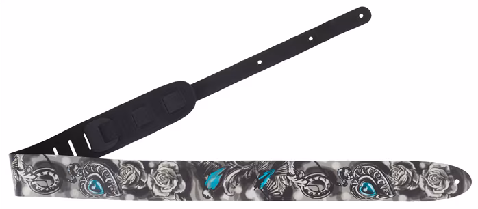 Perri's Leathers 11040 Leather Printed Strap - Pas gitarowy