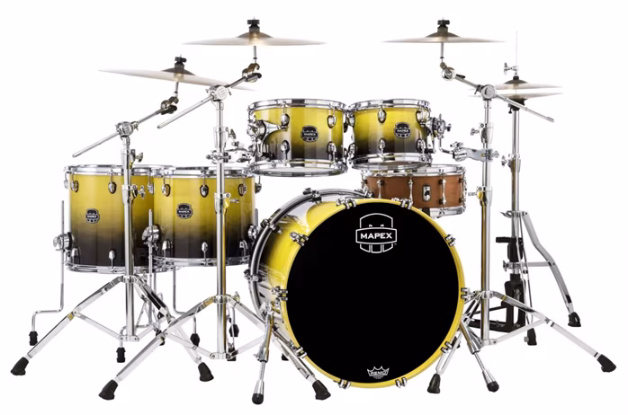 Mapex Saturn Sulphur Fade Rock Set II - Zestaw perkusyjny