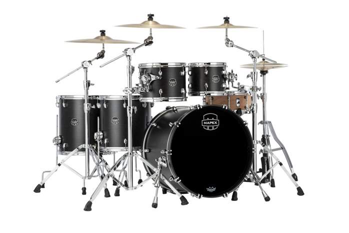 Mapex Saturn Satin Black Rock Set II - Zestaw perkusyjny
