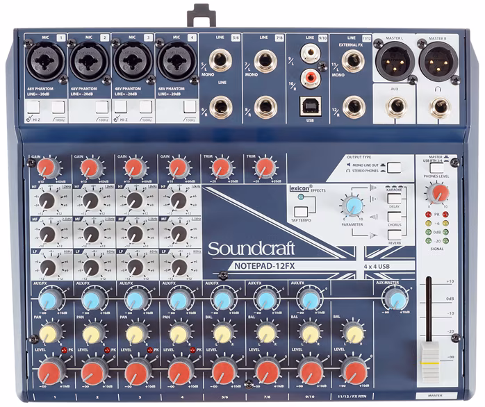 Soundcraft Notepad 12 FX - Analogowa konsoleta mikserska