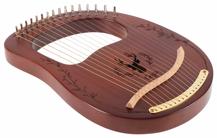 Cega Lyre Harp 16 Strings Coffee - Lirka