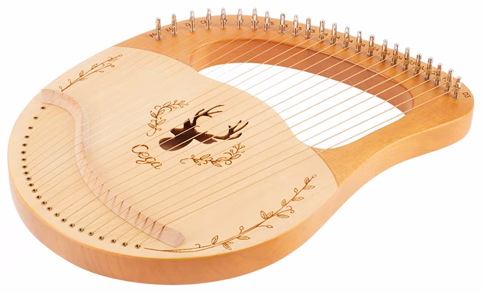 Cega Lyre Harp 24 String Natural - Lirka