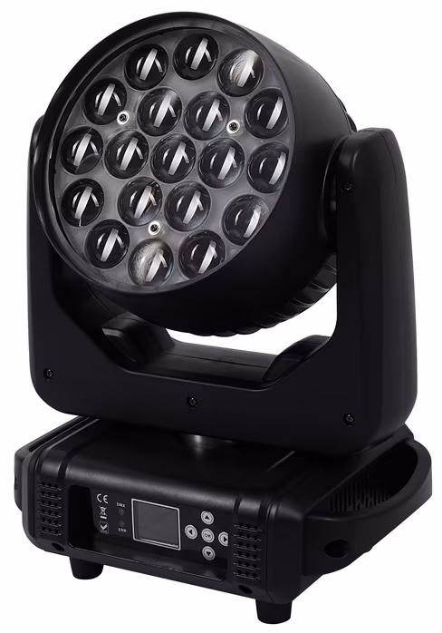 Flash 4x LED MOVING HEAD 19x15W ZOOM - Inteligentna głowa