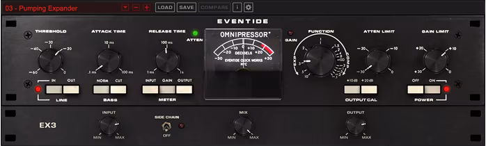 Eventide Omnipressor - Oprogramowanie