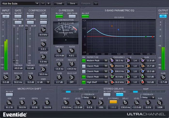 Eventide UltraChannel - Oprogramowanie