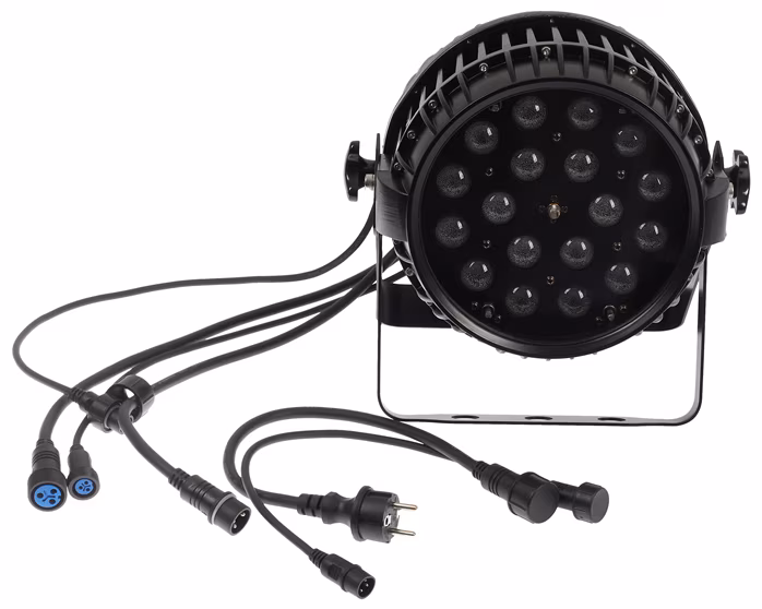 Flash LED PAR 64 18x10W RGBW 4in1 ZOOM IP65 - Reflektor PAR LED