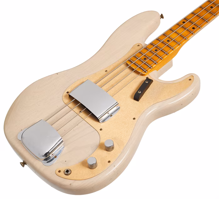 Fender Custom Shop Custom Shop 59 Precision Bass Journeyman Relic MN Aged White Blonde - Elektryczna gitara basowa
