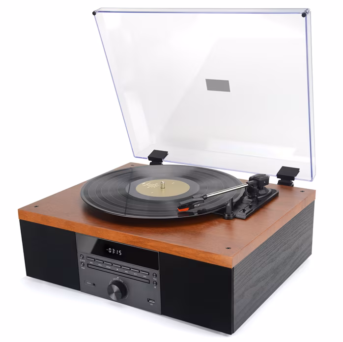 Akai ATT-14BT (rozpakowane) - Gramofon Hi-Fi ski z napędem paskowym