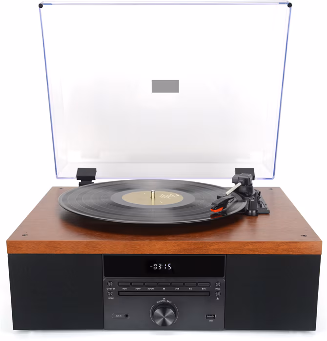 Akai ATT-14BT (rozpakowane) - Gramofon Hi-Fi ski z napędem paskowym