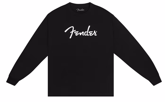Fender Spaghetti Logo Long-Sleeve T-shirt Black S - Koszulka