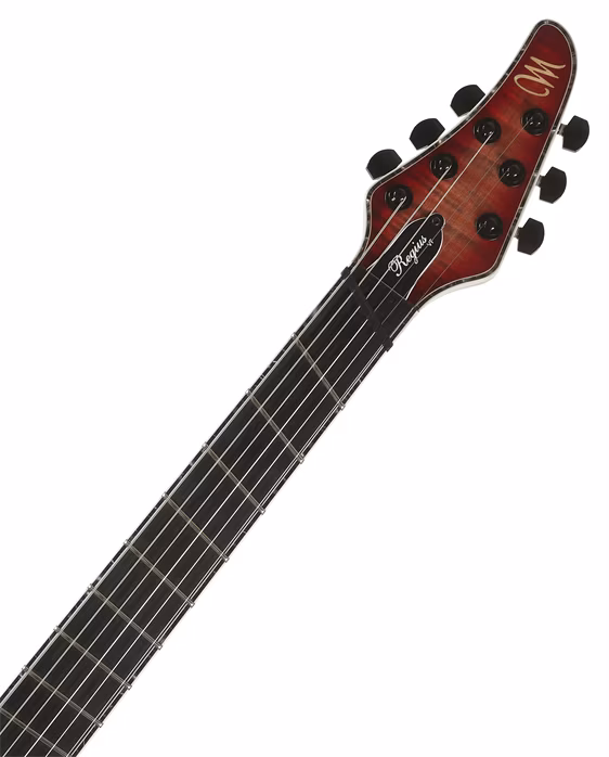Mayones Regius VF FSH 6 Jeans Black Red Burst - Gitara elektryczna