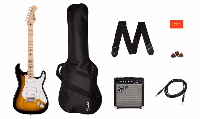 Fender Squier Sonic Stratocaster Pack 2TS 10G - Gitara elektryczna zestaw