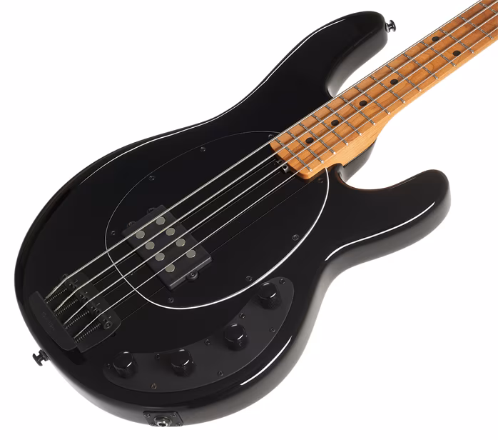 Music Man Special Black Roasted Maple/Maple Black PG Matte Black Hardware - Elektryczna gitara basowa