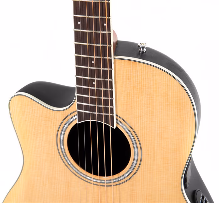 Ovation Celebrity CS Standard Mid Cutaway Natural - Leworęczna gitara elektroakustyczna