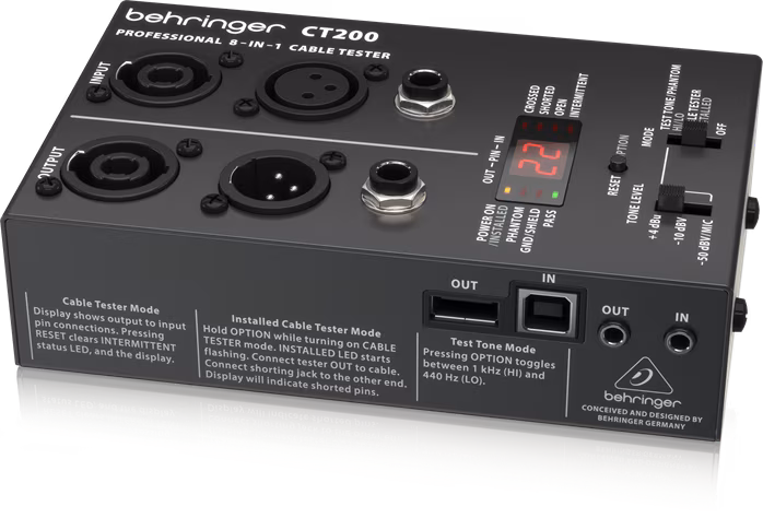 Behringer CT 200 - Testery kablowe