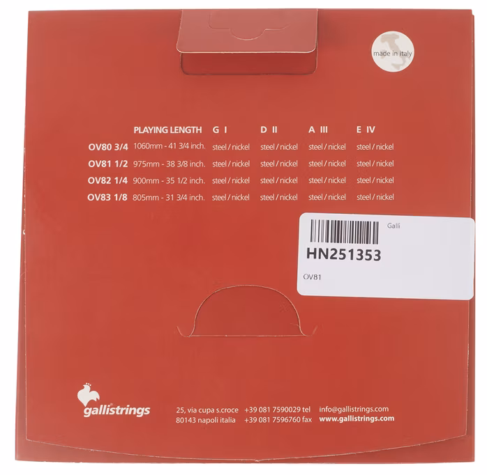 Galli OV81 Overture Bass Rope 1/2 - Struny kontrabasowe