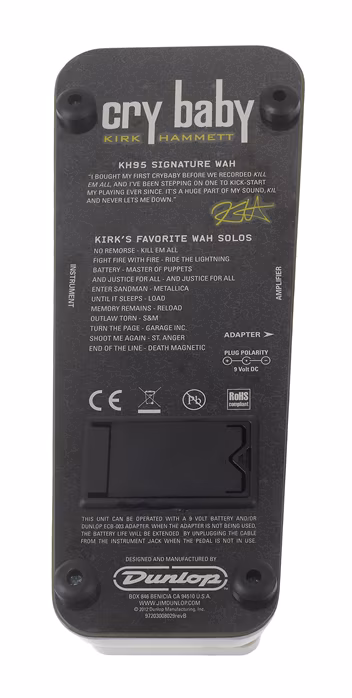 Dunlop KH95 Kirk Hammett Signature - Pedał Wah Wah