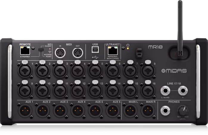 Midas MR18 (rozpakowane) - Konsoleta mikserska ze zdalnym sterowaniem
