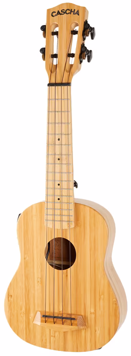 Cascha Soprano Ukulele Bamboo Natural EQ - Ukulele elektroakustyczne