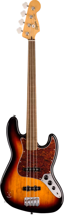 Fender Squier Classic Vibe 60s Jazz Bass FL LFB 3TSB - Elektryczna gitara basowa bezprogowa