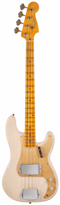 Fender Custom Shop Custom Shop 59 Precision Bass Journeyman Relic MN Aged White Blonde - Elektryczna gitara basowa