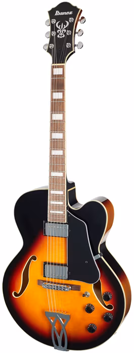 Ibanez AF75 Brown Sunburst - Gitara półakustyczna