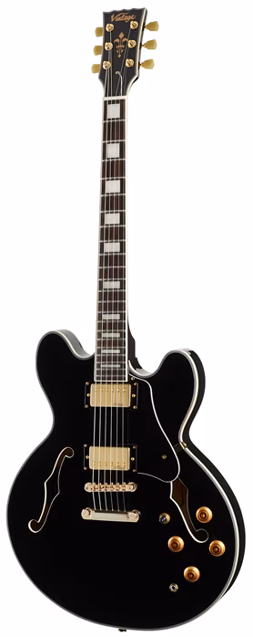 Vintage VSA500GBK - Gitara półakustyczna