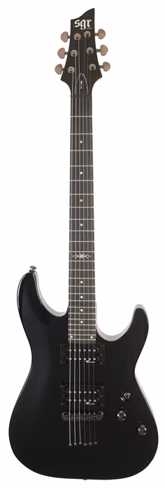 Schecter C-1 SGR BLK - Gitara elektryczna