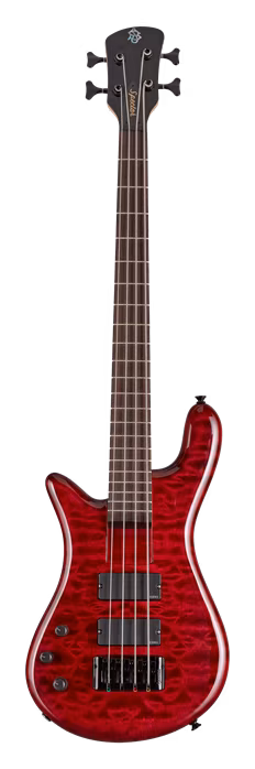 Spector Bantam 4 Black Cherry Gloss LH - Leworęczna elektryczna gitara basowa