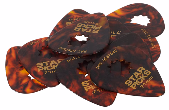 Star Picks Tortoise Shell Medium 0.71 mm - Kostki