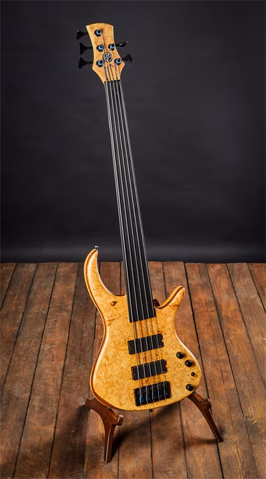 AV Basses 2011 AV1-5 Fretless - Elektryczna gitara basowa bezprogowa