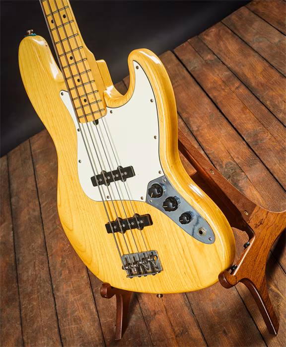 Fender 2000 American Standard Jazz Bass 4 Natural - Elektryczna gitara basowa