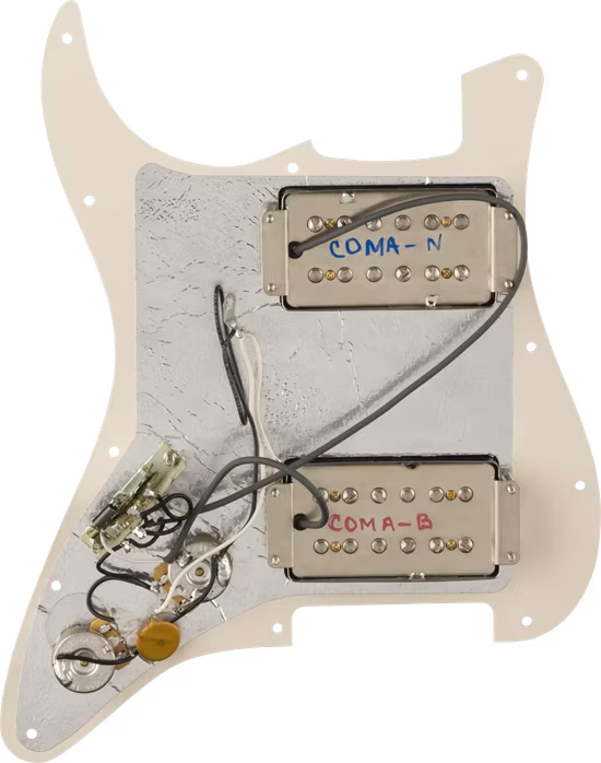 Fender Custom ML CuNiFeWide-Range Humbucker Pre-Wired Stratocaster Pickguard - Zestaw przetworników do gitary elektrycznej