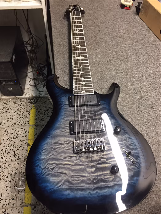 PRS SE Mark Holcomb SVN Holcomb Blue Burst (używane) - Siedmiostrunowa gitara elektryczna