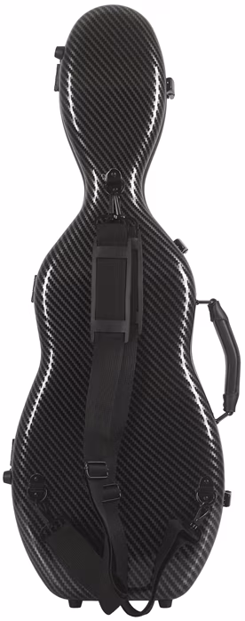 Bacio Instruments Fiberglass Violin Case Cello Style BK - Futerał na skrzypce