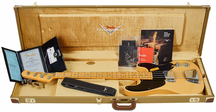 Fender Custom Shop Vintage Custom 51 Precision Bass TCP Nocaster Blonde - Elektryczna gitara basowa