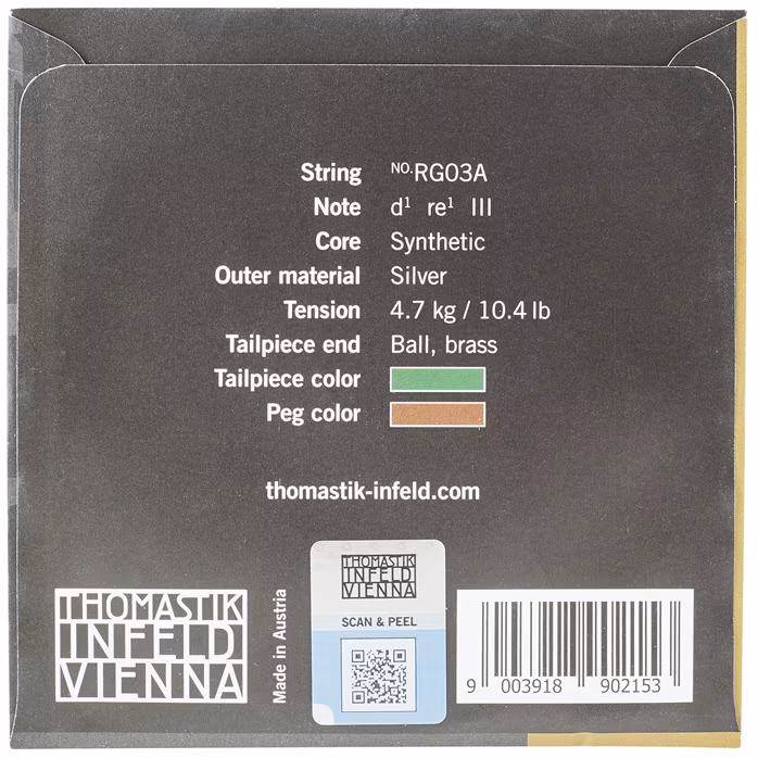 Thomastik Rondo Gold D-String - Struna skrzypcowa