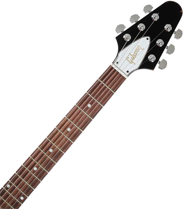 Gibson Custom 1979 Flying V Kirk Hammett Ebony Murphy Lab Replica Aged - Gitara elektryczna