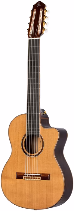Ortega RCE159-8 - Ośmiostrunowa elektroakustyczna gitara klasyczna