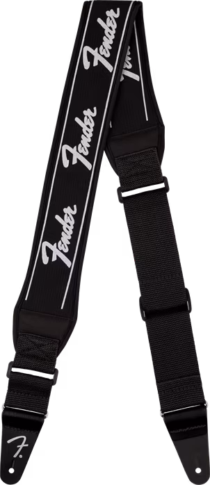 Fender Swell Neoprene Logo Strap Running Logo - Pas gitarowy