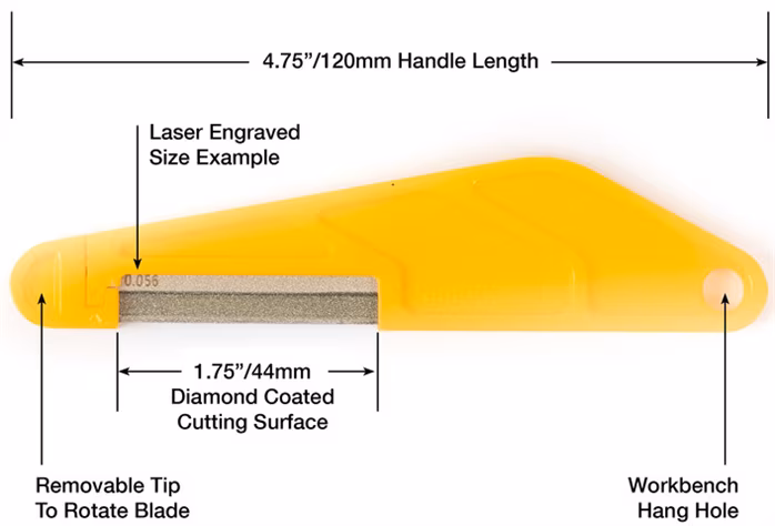 Music Nomad Diamond Coated Nut File - .013” - Pilnik