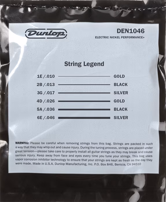 Dunlop DEN1046 - Struny do gitary elektrycznej