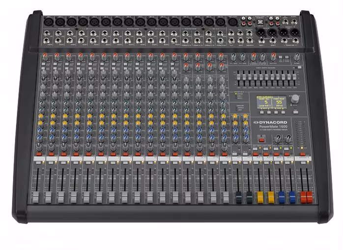 Dynacord POWERMATE 1600-3 - Konsoleta mikserska ze wzmacniaczem