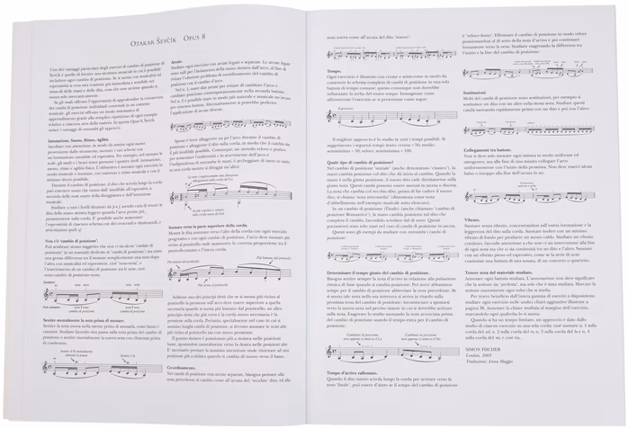 MS Otakar Sevcik: Studies For Violin Op.8 - Szkoła gry na skrzypcach