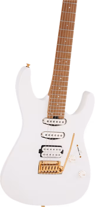Charvel Pro-Mod DK24 HSS 2PT CM Snow White - Gitara elektryczna