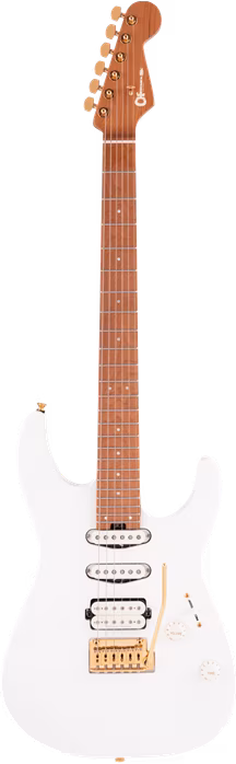 Charvel Pro-Mod DK24 HSS 2PT CM Snow White - Gitara elektryczna