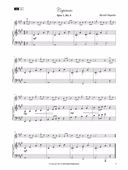 MS Classical Pieces - Nuty na skrzypce