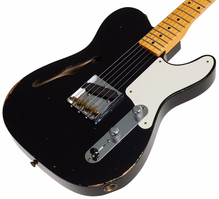 Fender Custom Shop LTD Red Hot Esquire Relic Aged Black - Gitara elektryczna