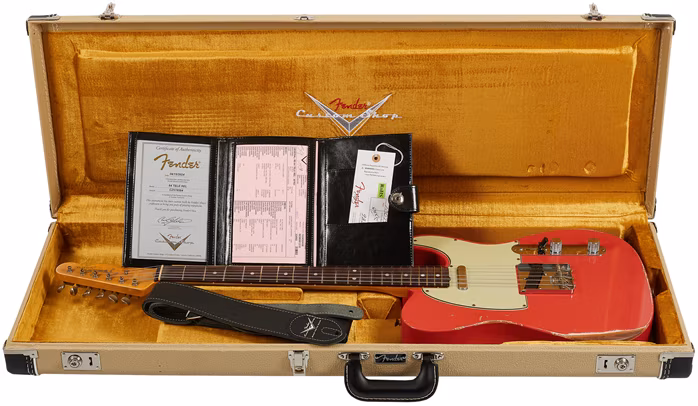 Fender Custom Shop 1964 Telecaster® Relic®, Rosewood Fingerboard, Aged Fiesta Red - Gitara elektryczna